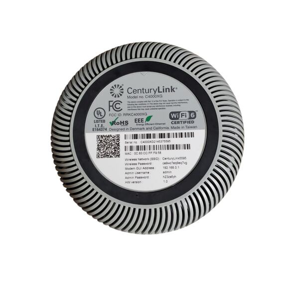 Century Link C4000LG Greenwave DSL Modem Router w/Power Adapter - Picture 4 of 4